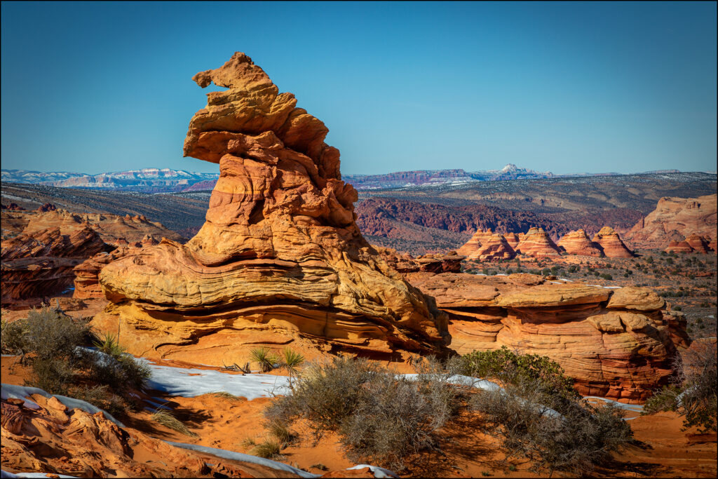 The Wizard's Head in Coyote Buttes South, Utah The Wizard's Head in Coyote Buttes South, Utah